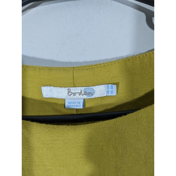 Boden Finsbury Green Wool Fit N Flare Midi Classic Dress Women Size 8 Regular - Picture 5 of 8